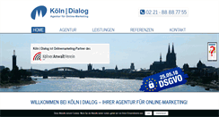 Desktop Screenshot of koeln-dialog.de